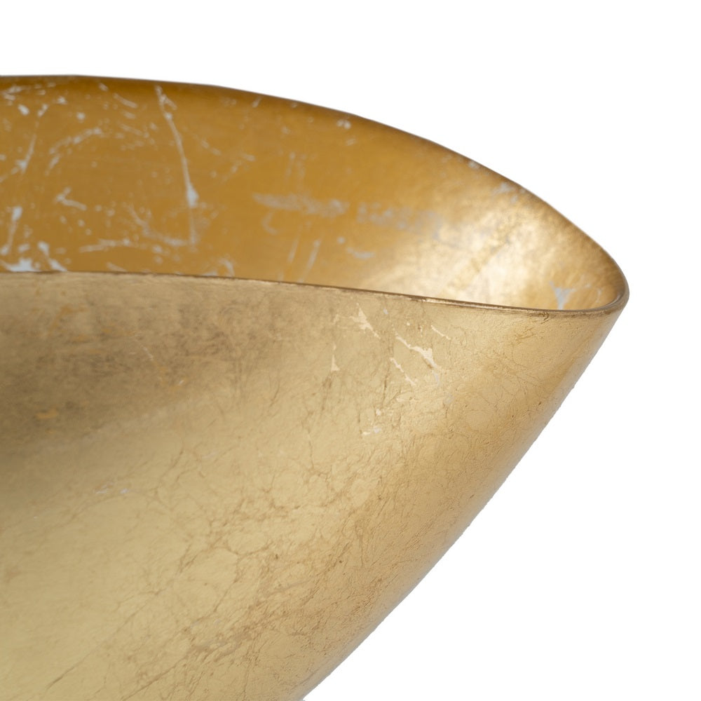 BOWL DORADO CRISTAL DECORACIÓN 28 X 14 CM