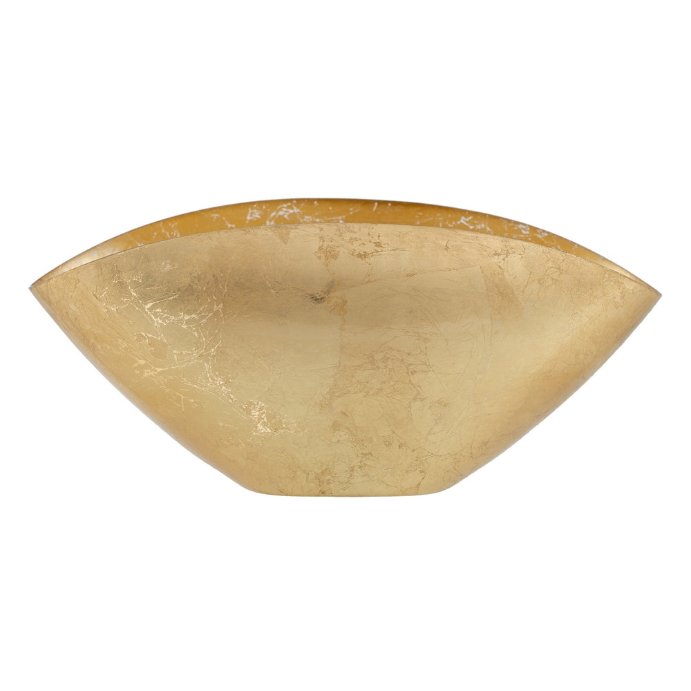 BOWL DORADO CRISTAL DECORACIÓN 38 X 20 CM