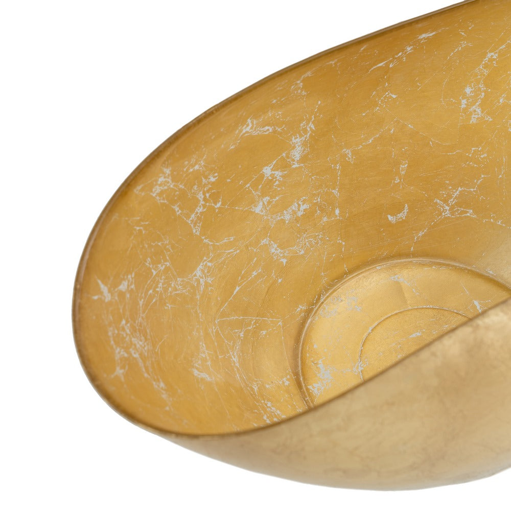 BOWL DORADO CRISTAL DECORACIÓN 38 X 20 CM