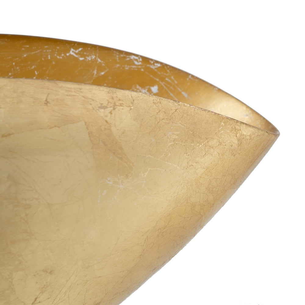 BOWL DORADO CRISTAL DECORACIÓN 38 X 20 CM