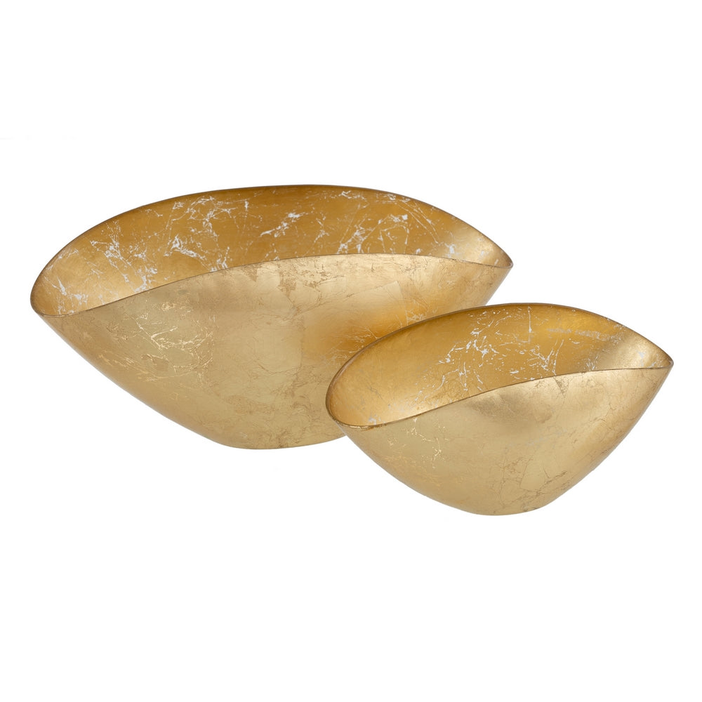 BOWL DORADO CRISTAL DECORACIÓN 38 X 20 CM