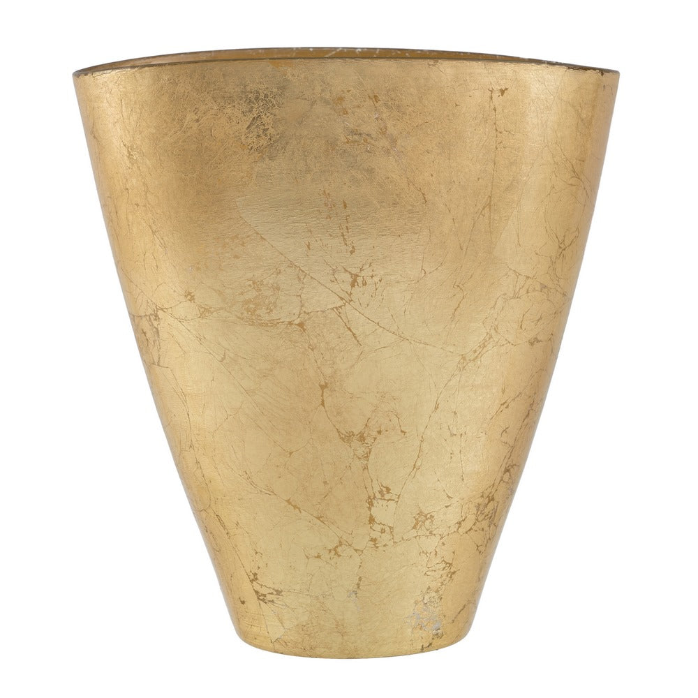 CENTRO MESA DORADO CRISTAL DECORACIÓN 23,50 X 14 CM