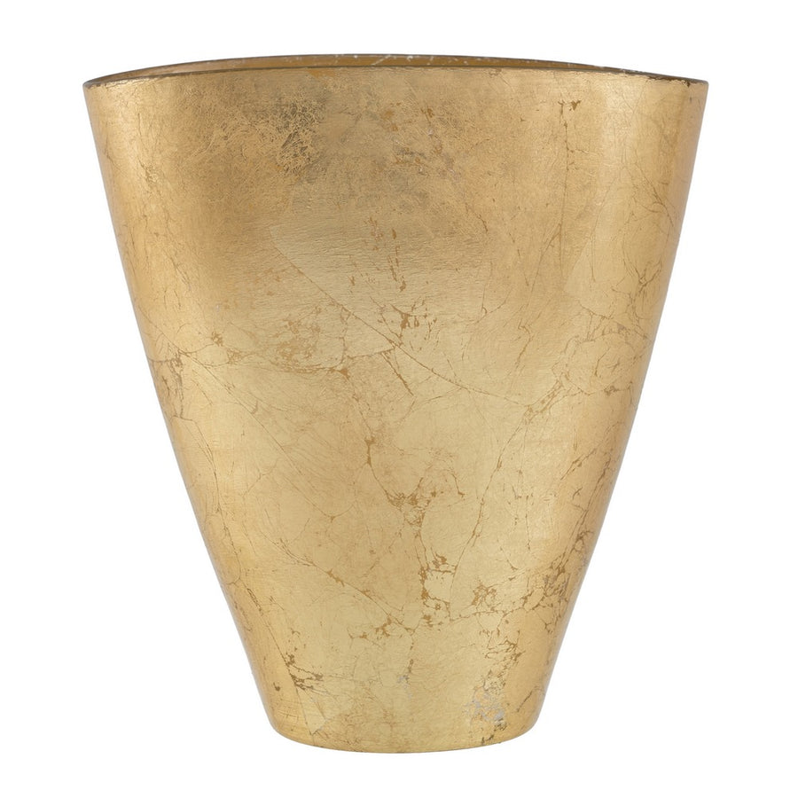 CENTRO MESA DORADO CRISTAL DECORACIÓN 23,50 X 14 CM