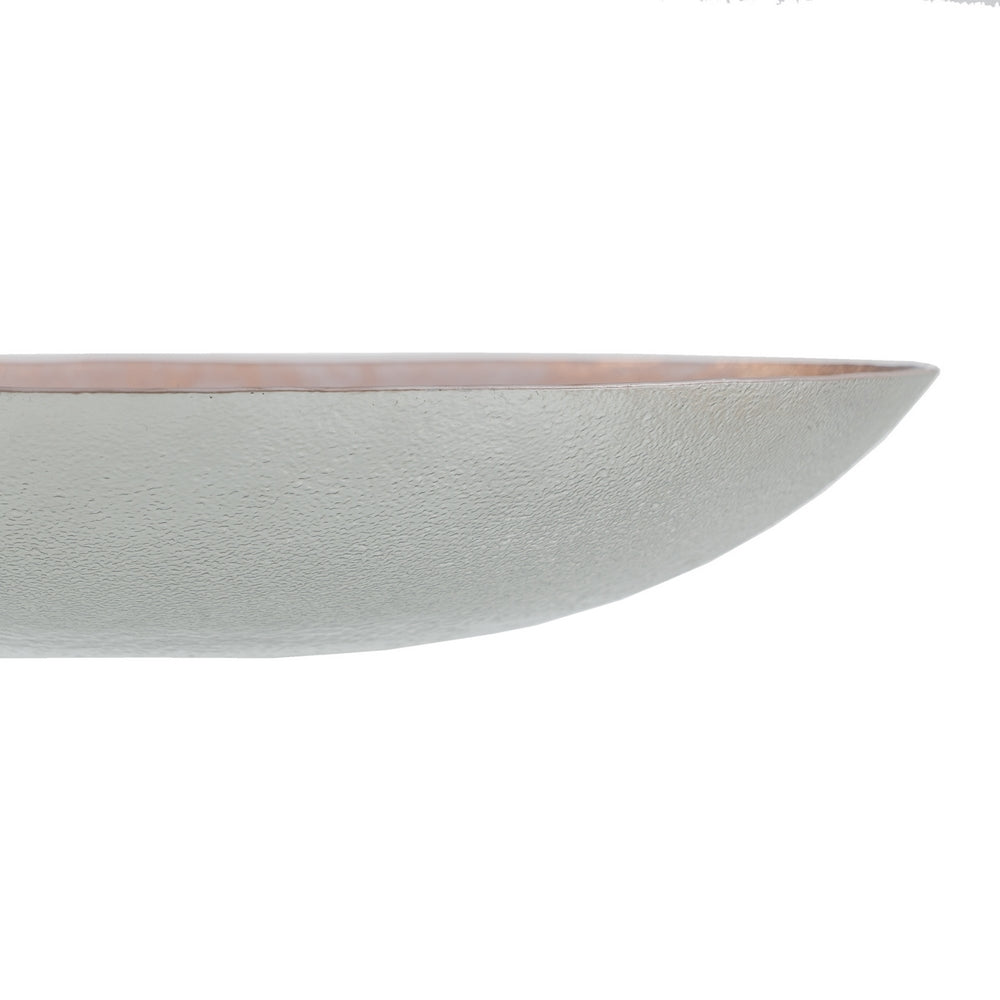 CENTRO MESA BANDEJA COBRE ROSADO CRISTAL 32 X 32 CM