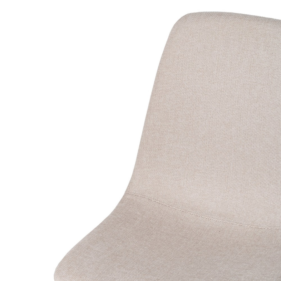 SILLA CREMA TEJIDO-METAL SALÓN 43 X 52 X 87 CM