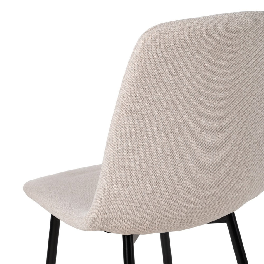SILLA CREMA TEJIDO-METAL SALÓN 43 X 52 X 87 CM