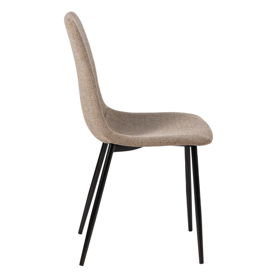 SILLA TAUPE TEJIDO-METAL SALÓN 43 X 52 X 87 CM