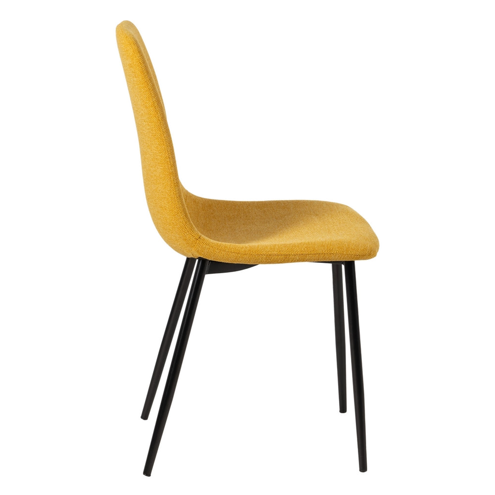 MUSTARD CHAIR FABRIC-METAL LIVING ROOM 43 X 52 X 87 CM