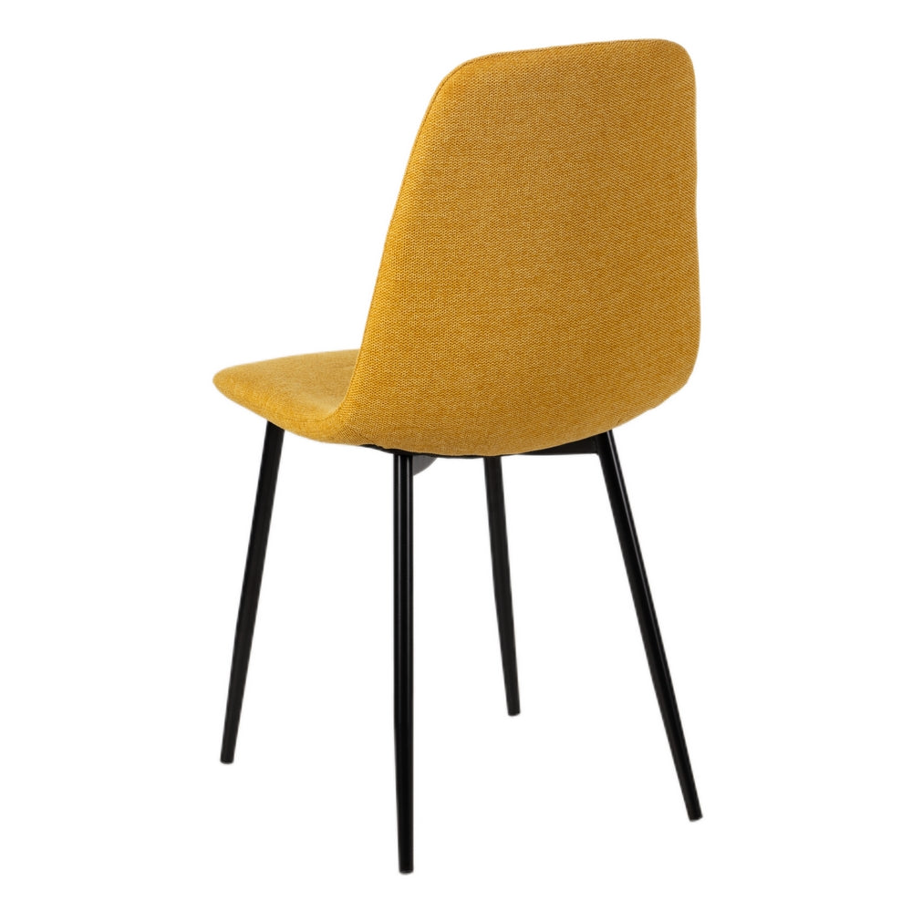 MUSTARD CHAIR FABRIC-METAL LIVING ROOM 43 X 52 X 87 CM