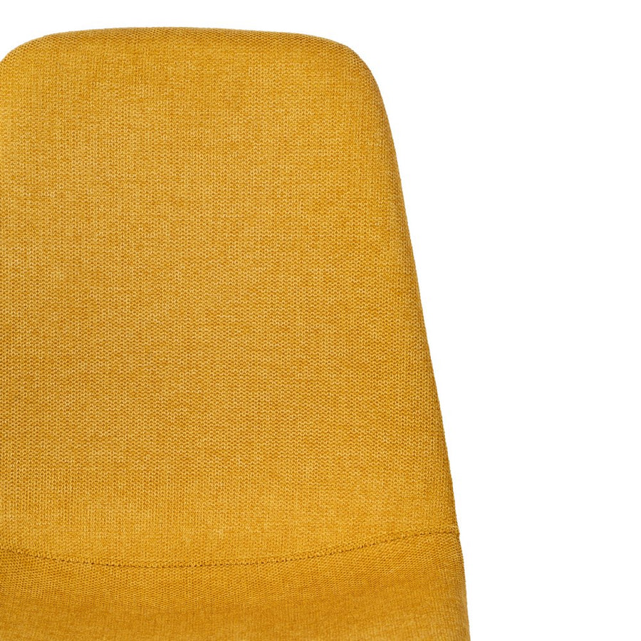 SILLA MOSTAZA TEJIDO-METAL SALÓN 43 X 52 X 87 CM