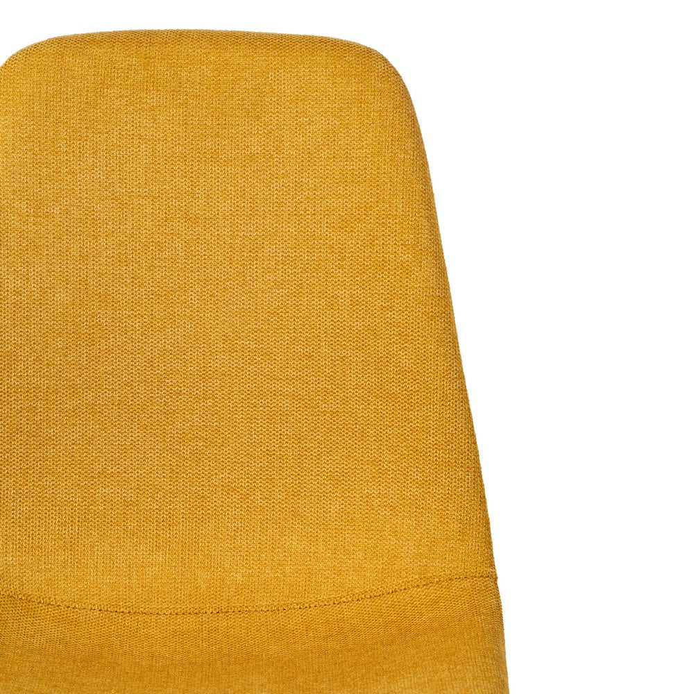 MUSTARD CHAIR FABRIC-METAL LIVING ROOM 43 X 52 X 87 CM
