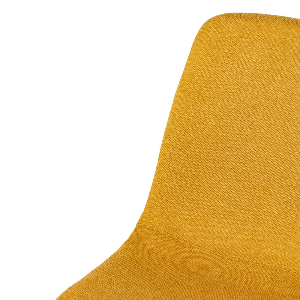 MUSTARD CHAIR FABRIC-METAL LIVING ROOM 43 X 52 X 87 CM