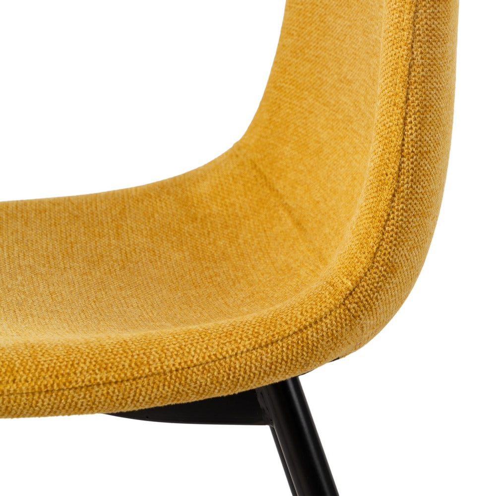 MUSTARD CHAIR FABRIC-METAL LIVING ROOM 43 X 52 X 87 CM