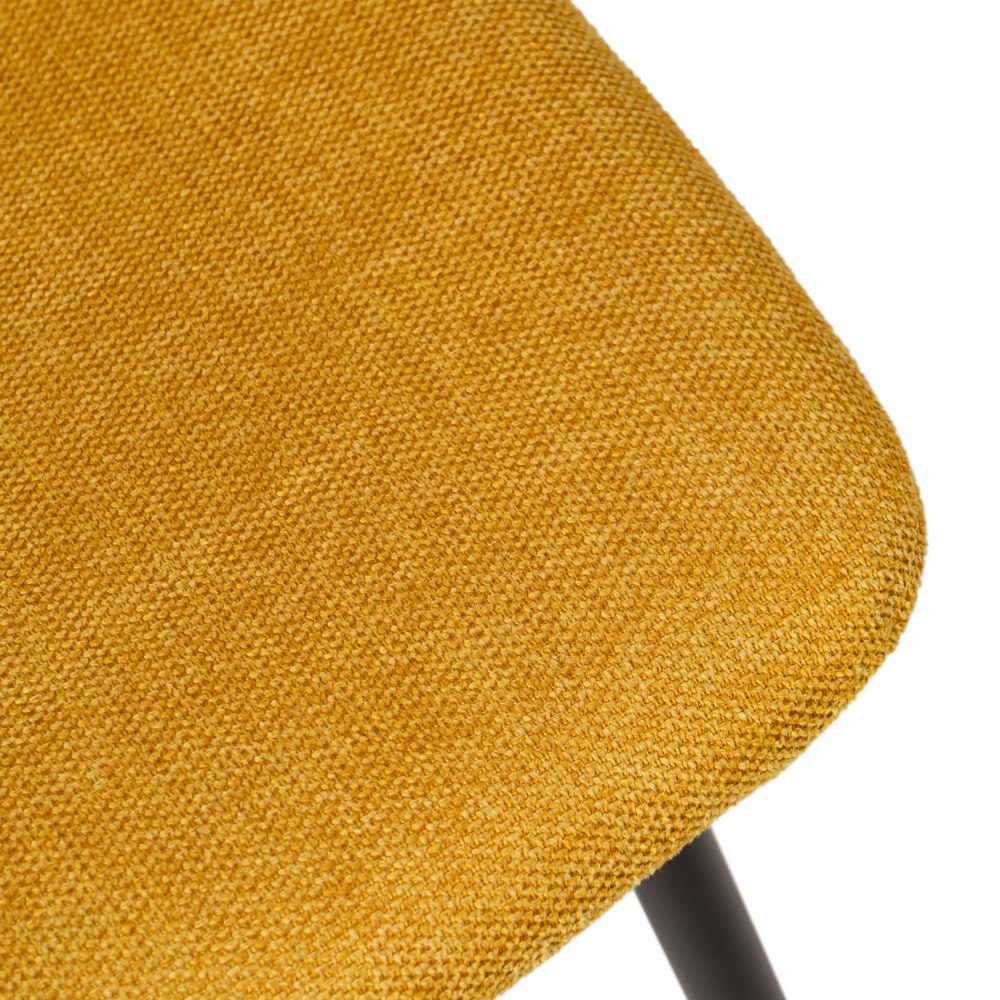 MUSTARD CHAIR FABRIC-METAL LIVING ROOM 43 X 52 X 87 CM
