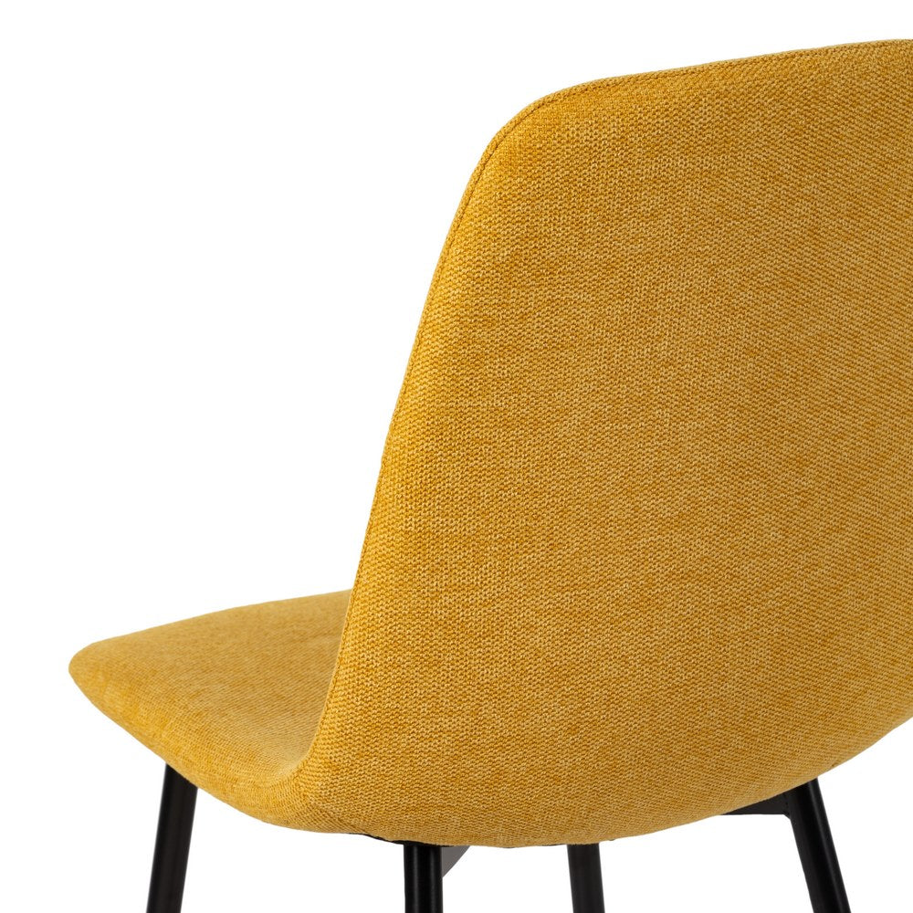 MUSTARD CHAIR FABRIC-METAL LIVING ROOM 43 X 52 X 87 CM