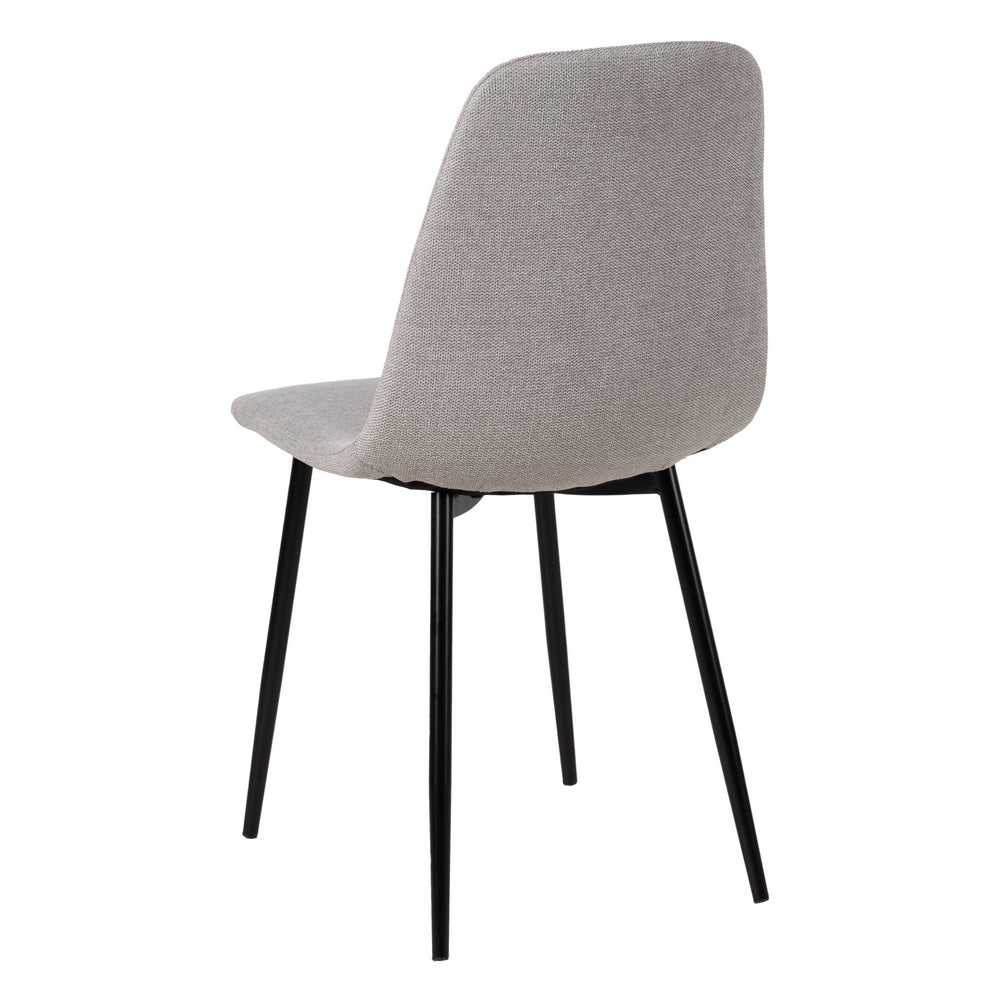 GREY FABRIC-METAL DINING CHAIR 43 X 52 X 87 CM
