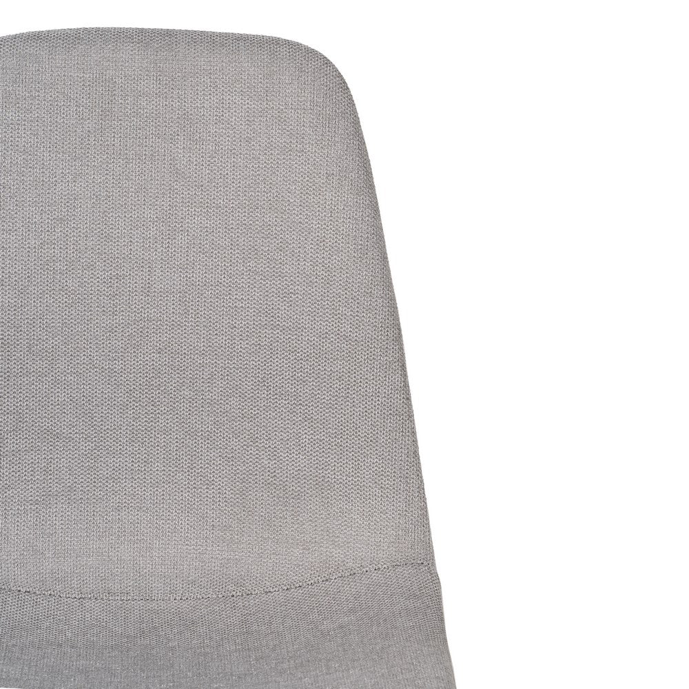 GREY FABRIC-METAL DINING CHAIR 43 X 52 X 87 CM