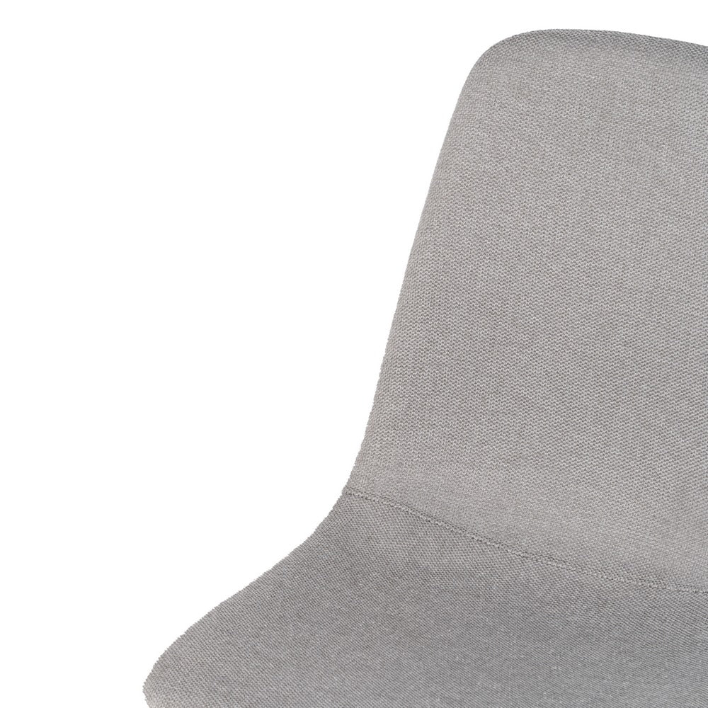 GREY FABRIC-METAL DINING CHAIR 43 X 52 X 87 CM