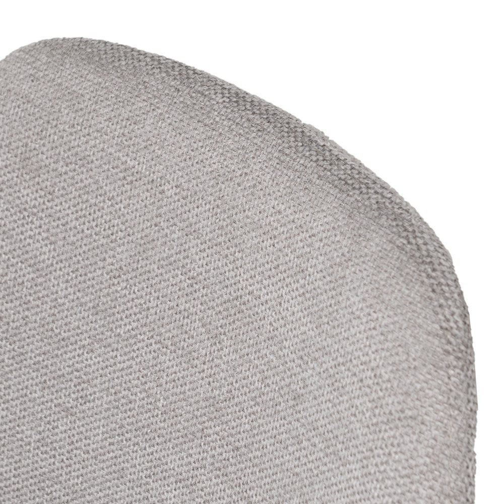 GREY FABRIC-METAL DINING CHAIR 43 X 52 X 87 CM