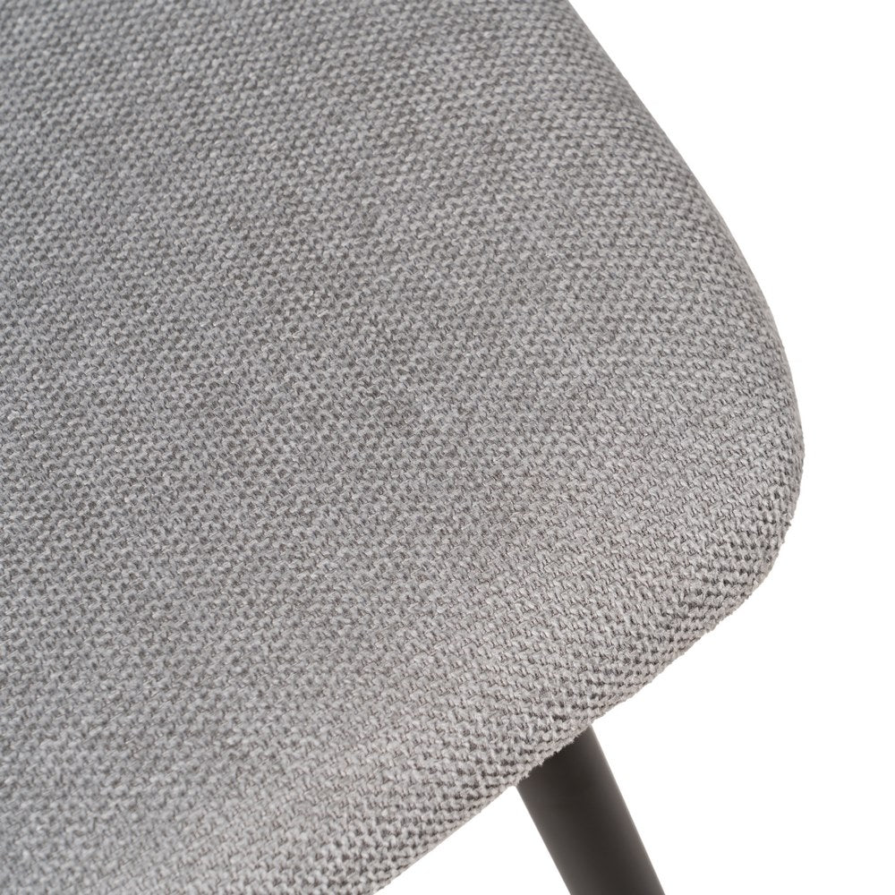 GREY FABRIC-METAL DINING CHAIR 43 X 52 X 87 CM