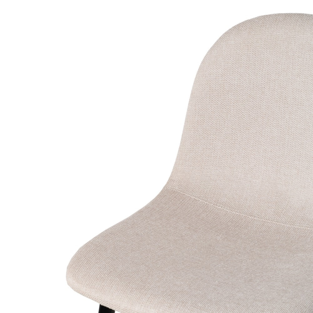 TABURETE CREMA TEJIDO-METAL SALÓN 45,50 X 45 X 105,50 CM