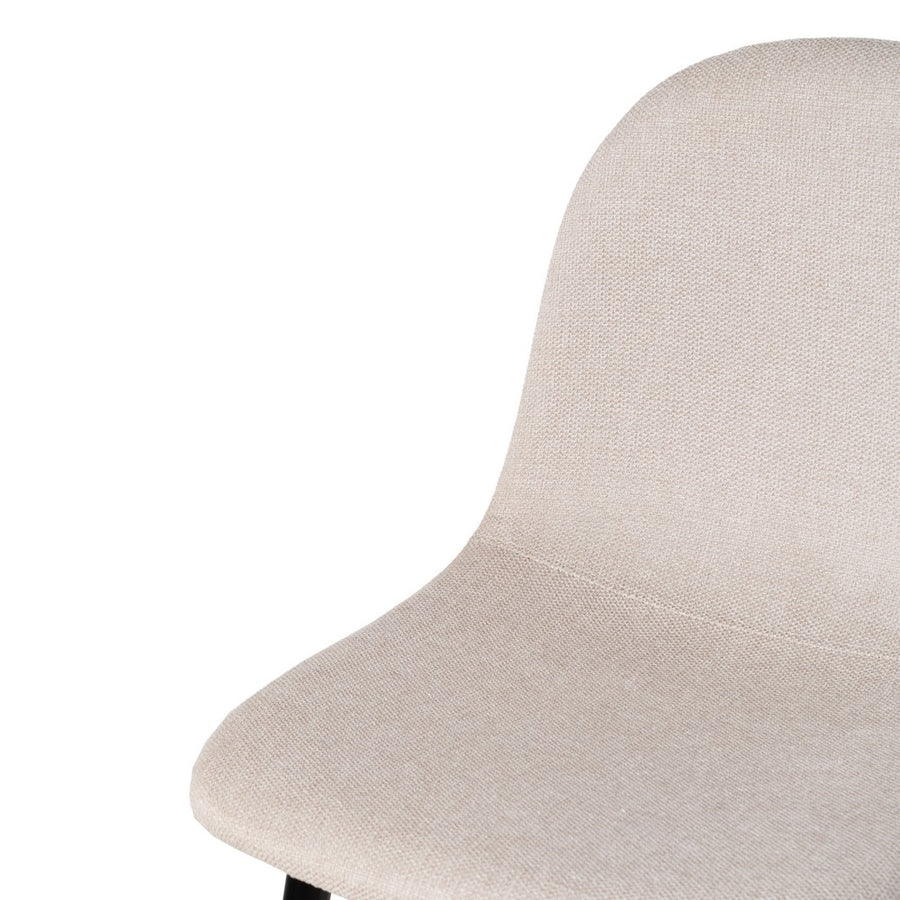 TABURETE CREMA TEJIDO-METAL SALÓN 45,50 X 45 X 105,50 CM