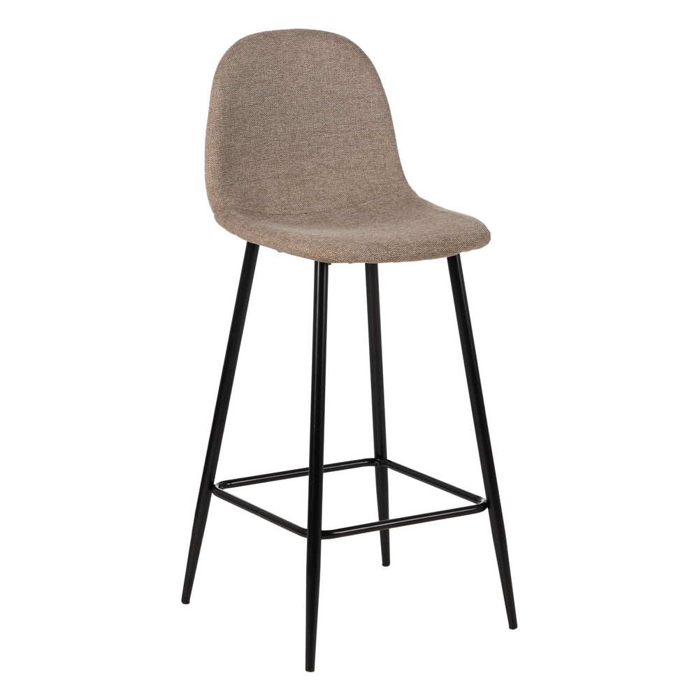 TABURETE TAUPE TEJIDO-METAL SALÓN 45,50 X 45 X 105,50 CM