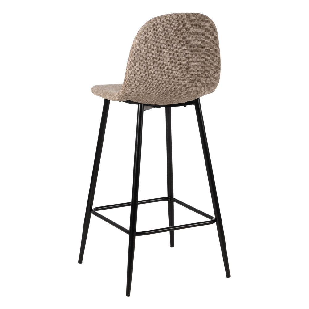 TABURETE TAUPE TEJIDO-METAL SALÓN 45,50 X 45 X 105,50 CM