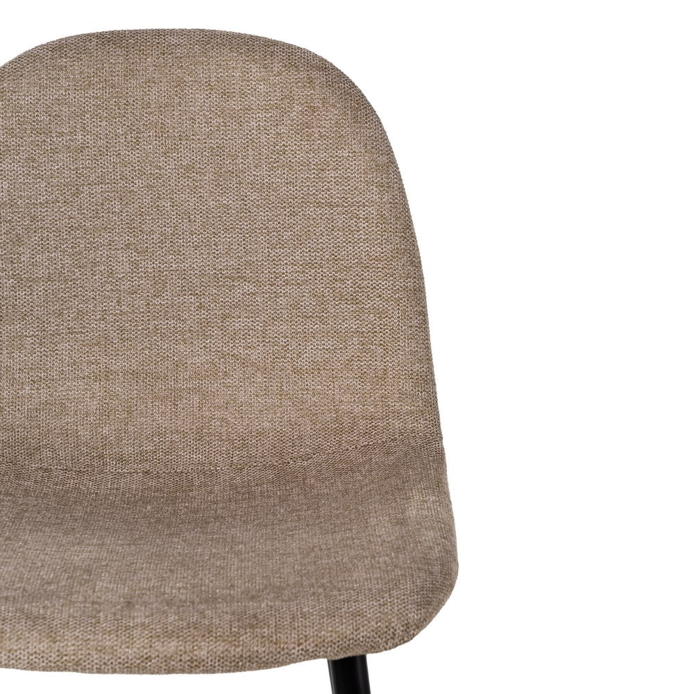 TABURETE TAUPE TEJIDO-METAL SALÓN 45,50 X 45 X 105,50 CM