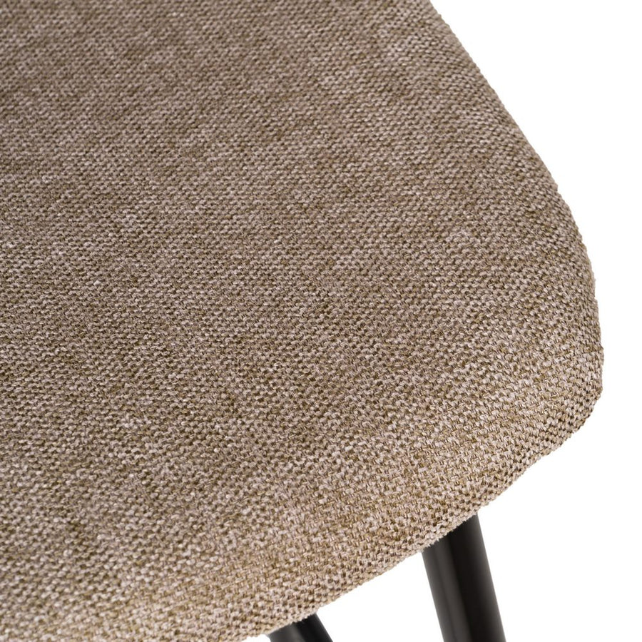 TABURETE TAUPE TEJIDO-METAL SALÓN 45,50 X 45 X 105,50 CM