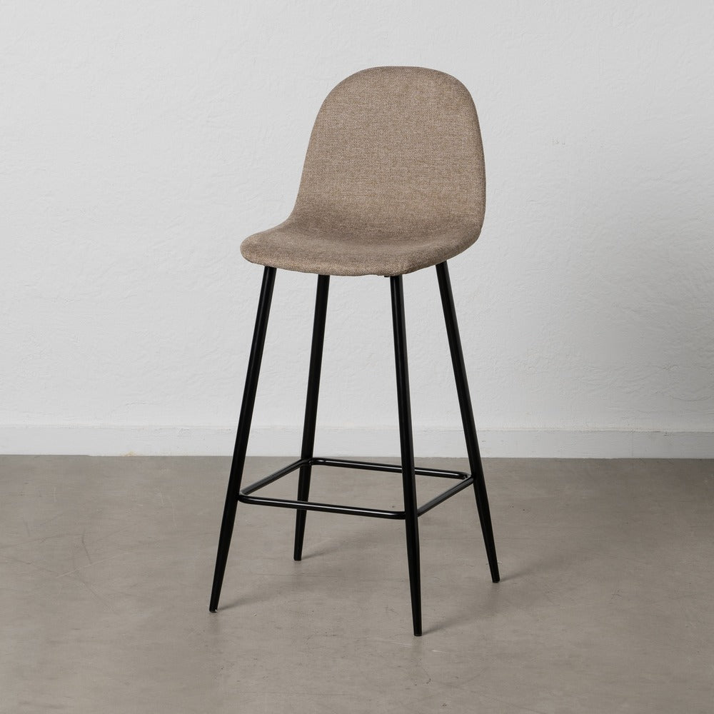 TABURETE TAUPE TEJIDO-METAL SAL�N 45,50 X 45 X 105,50 CM