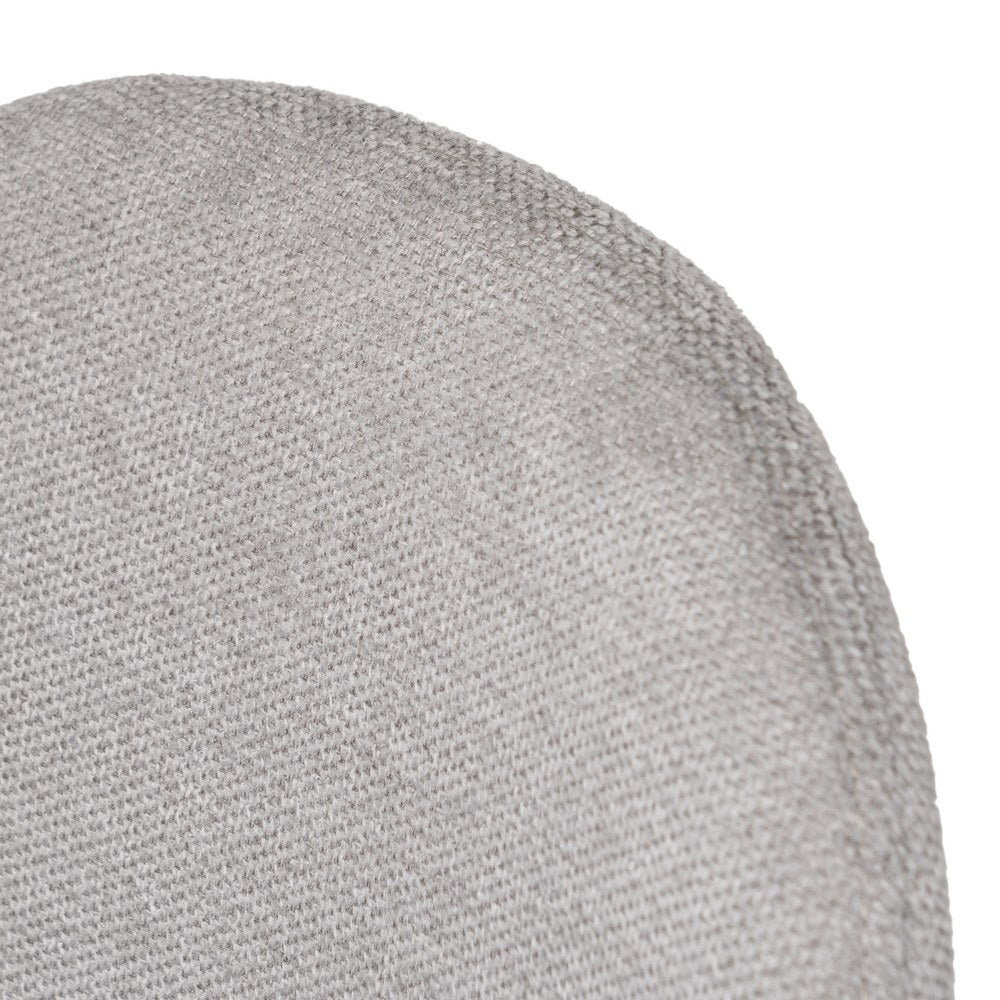 GREY WOVEN FABRIC AND METAL BAR STOOL 45.50 X 45 X 105.50 CM