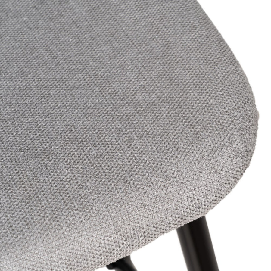 TABURETE GRIS TEJIDO-METAL SALÓN 45,50 X 45 X 105,50 CM