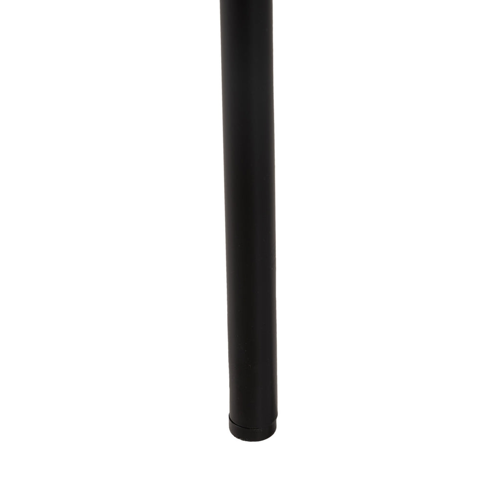 SILLA NEGRO-BLANCO TEJIDO-METAL SALÓN 49 X 53 X 80 CM