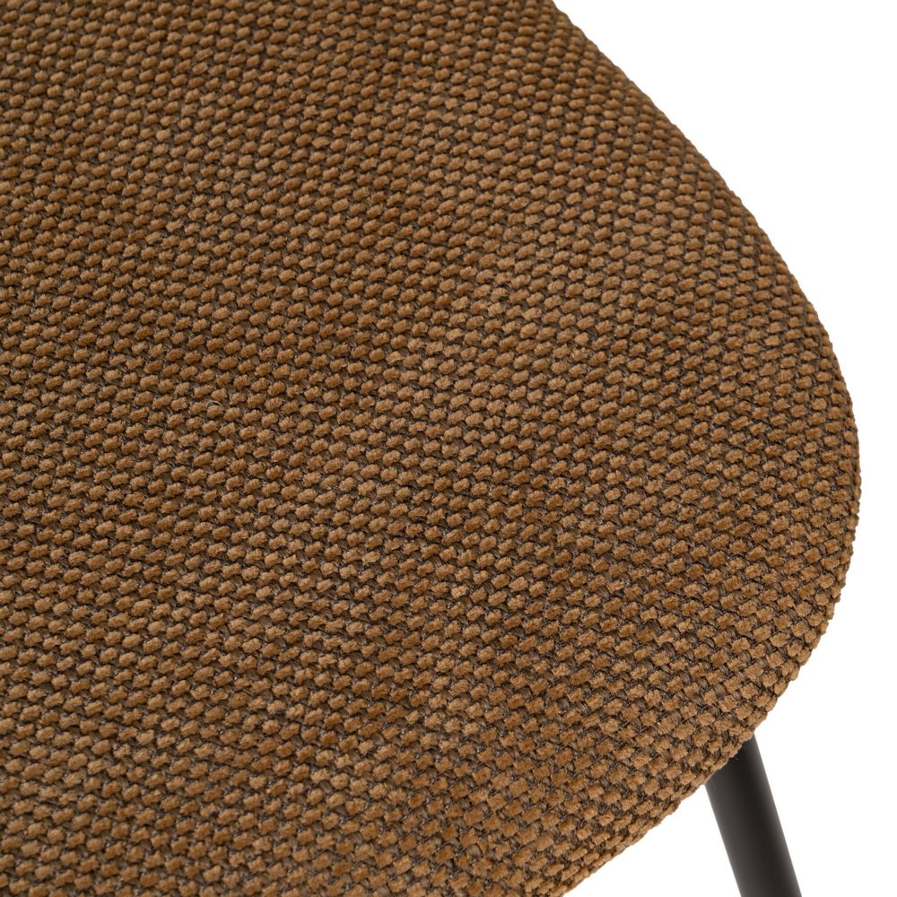 SILLA NATURAL-MARRÓN TEJIDO-METAL SALÓN 48 X 55 X 82,50 CM