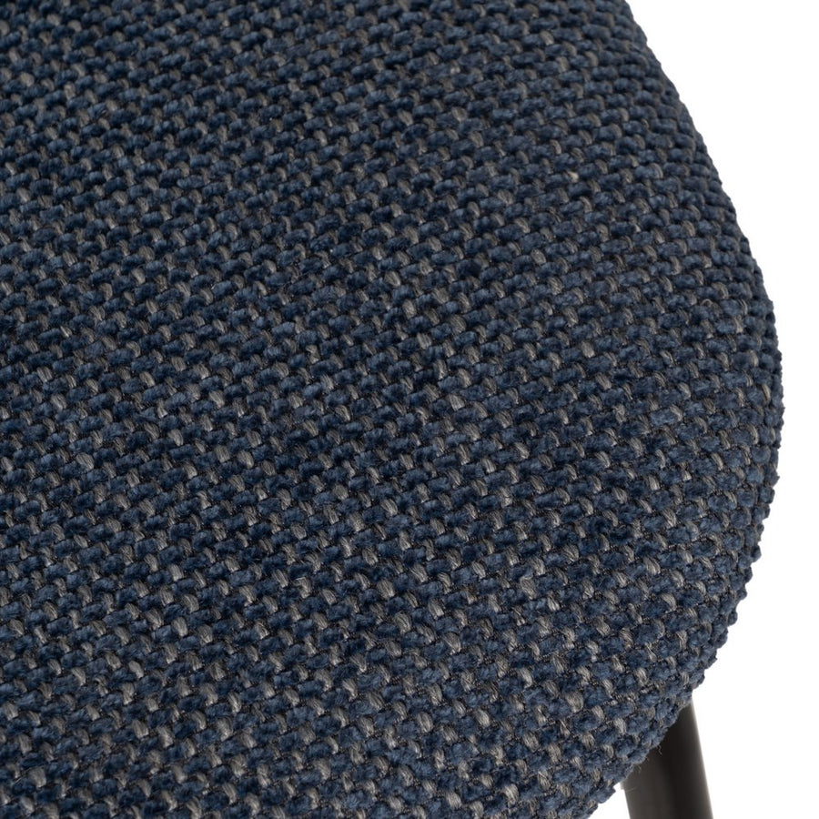 SILLA NATURAL-AZUL TEJIDO-METAL SALÓN 48 X 55 X 82,50 CM