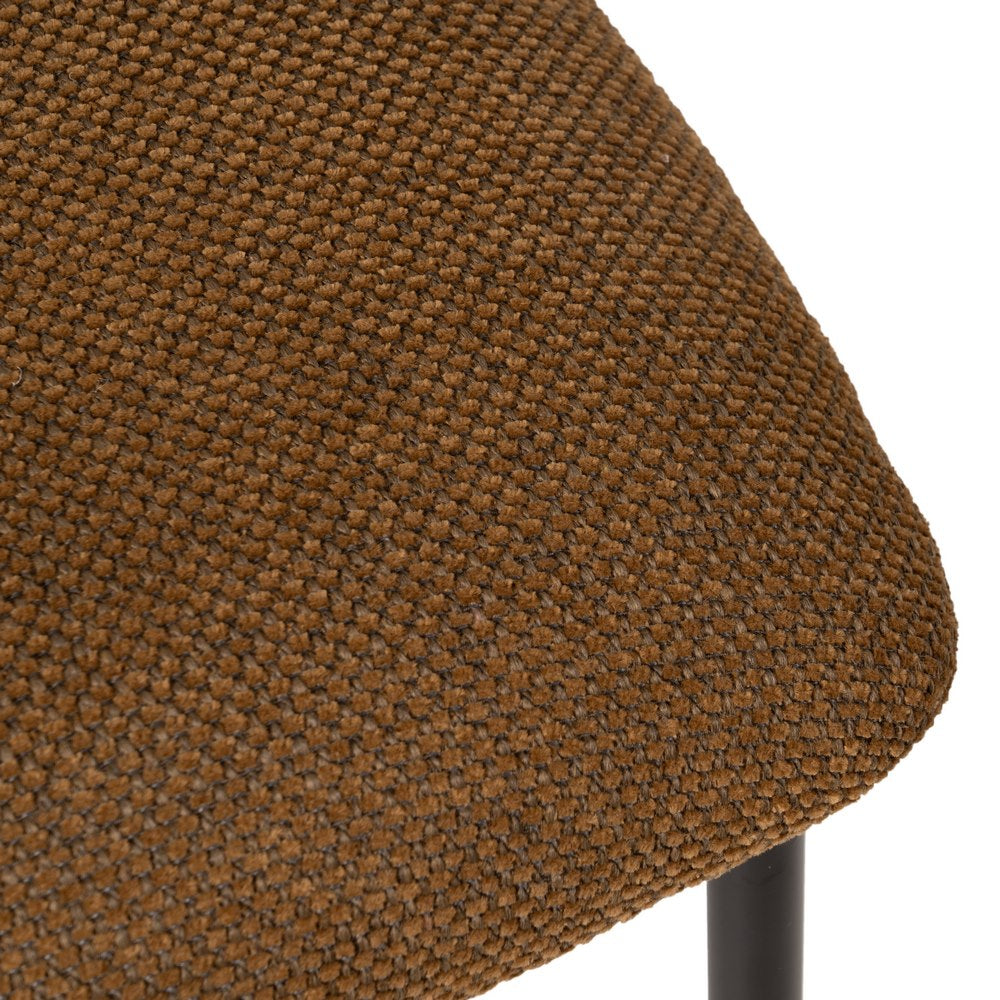SILLA MARRÓN TEJIDO-METAL SALÓN 50 X 54 X 73,50 CM