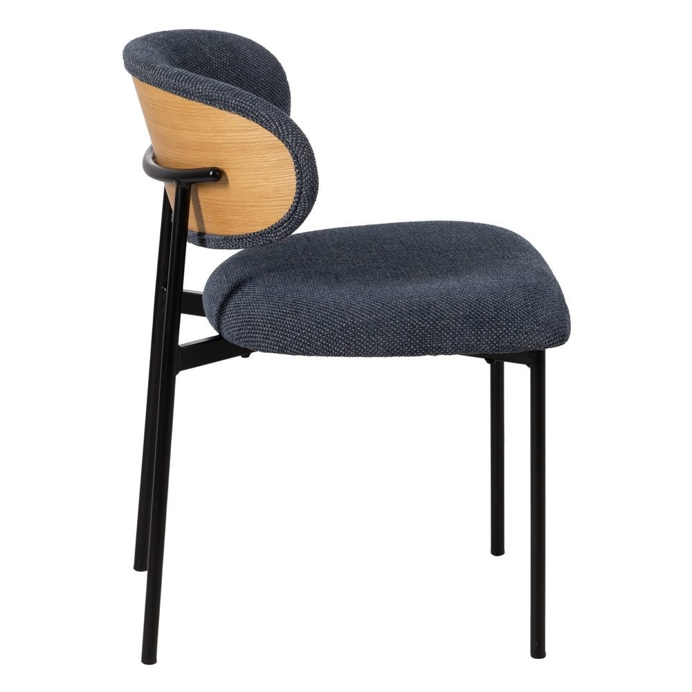 SILLA AZUL TEJIDO-METAL SAL�N 50 X 54 X 73,50 CM