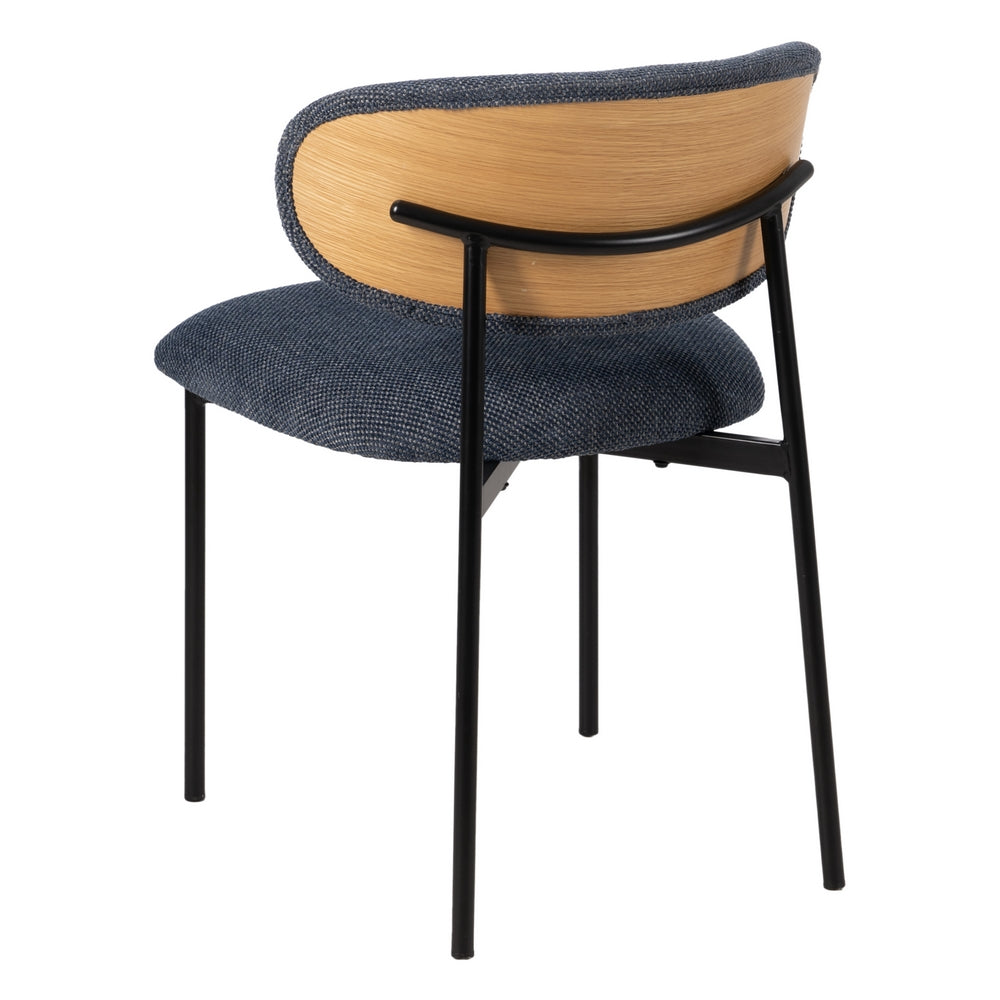 SILLA AZUL TEJIDO-METAL SAL�N 50 X 54 X 73,50 CM