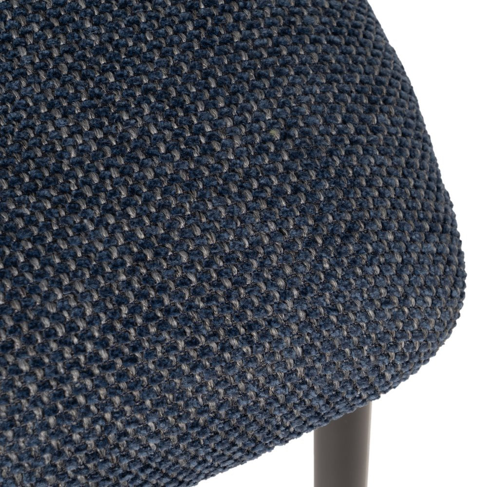 SILLA AZUL TEJIDO-METAL SALÓN 50 X 54 X 73,50 CM