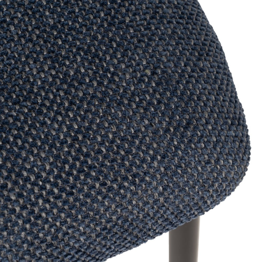 SILLA AZUL TEJIDO-METAL SALÓN 50 X 54 X 73,50 CM
