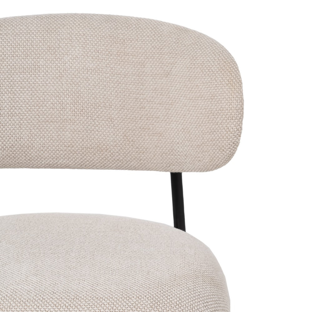 SILLA CREMA TEJIDO-METAL SAL�N 50 X 54 X 73,50 CM