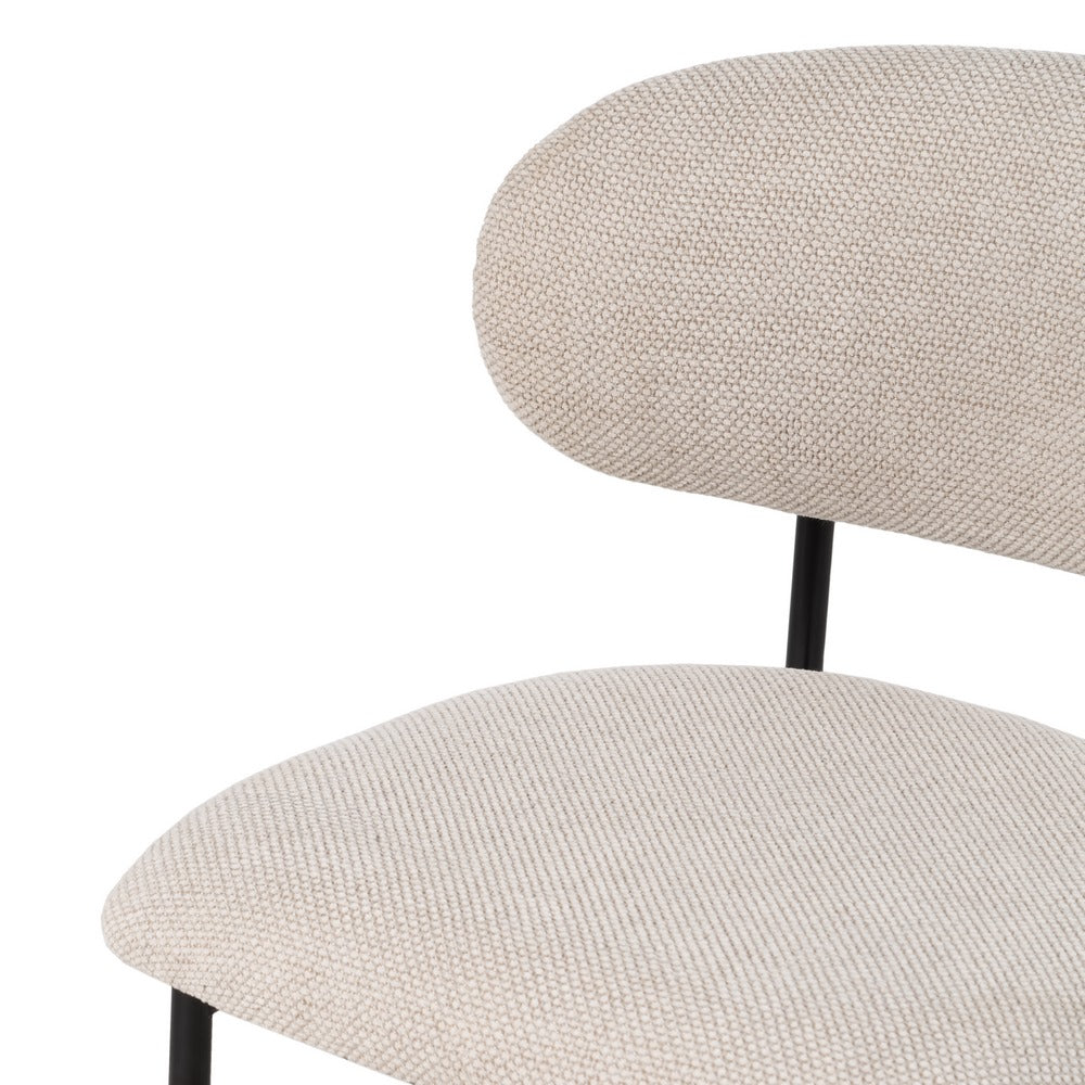 SILLA CREMA TEJIDO-METAL SALÓN 50 X 54 X 73,50 CM