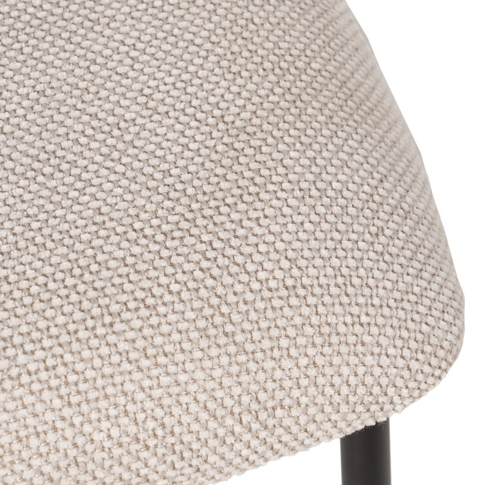 SILLA CREMA TEJIDO-METAL SALÓN 50 X 54 X 73,50 CM