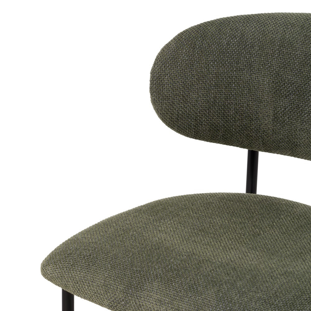 SILLA VERDE TEJIDO-METAL SALÓN 50 X 54 X 73,50 CM