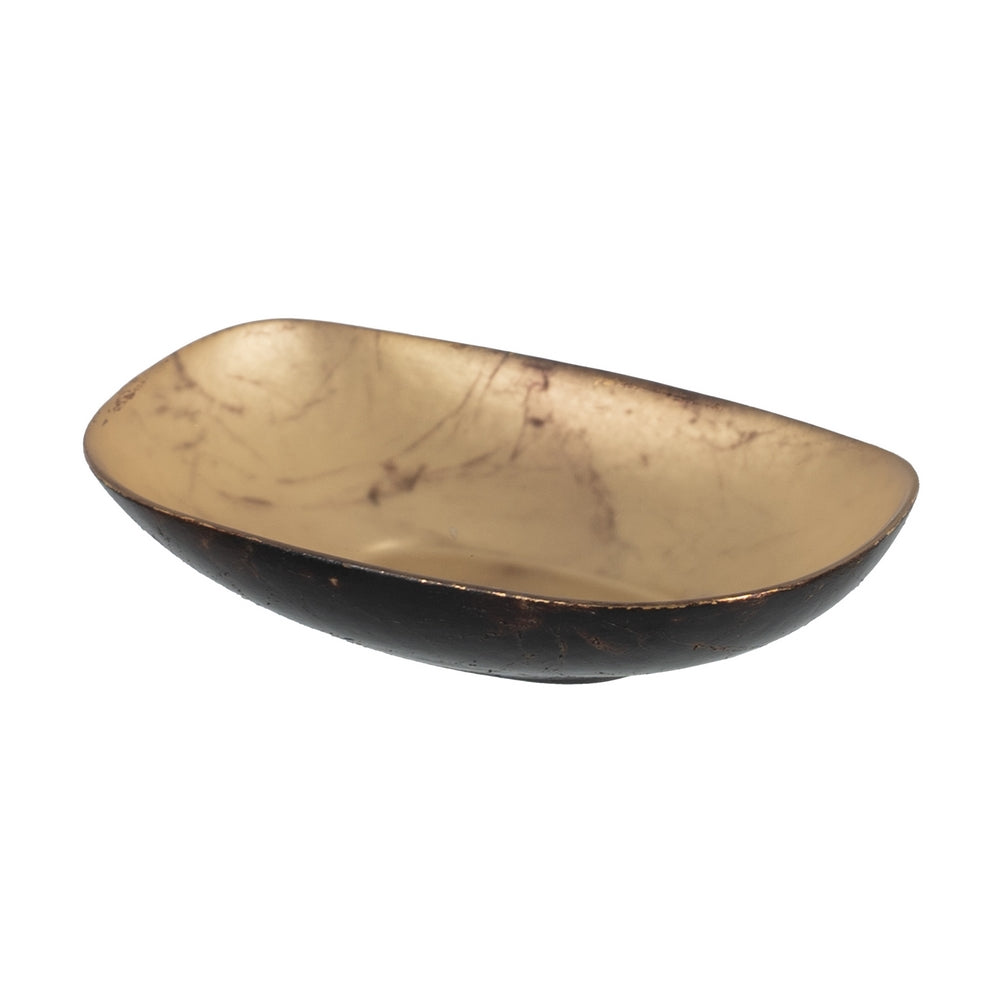 BOWL MARR�N-NEGRO CRISTAL DECORACI�N 10 X 15,50 X 4 CM