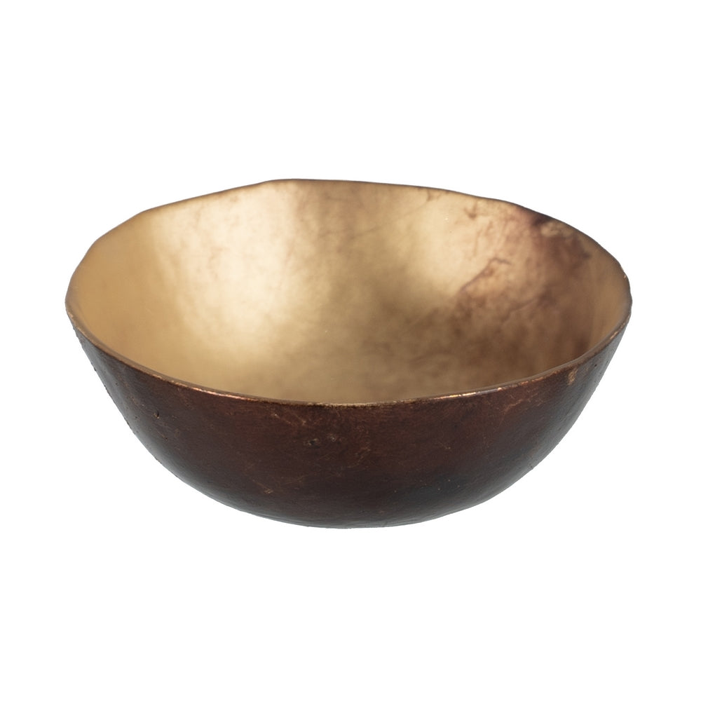 BOWL MARRÓN-NEGRO CRISTAL DECORACIÓN 13 X 13 X 4,50 CM