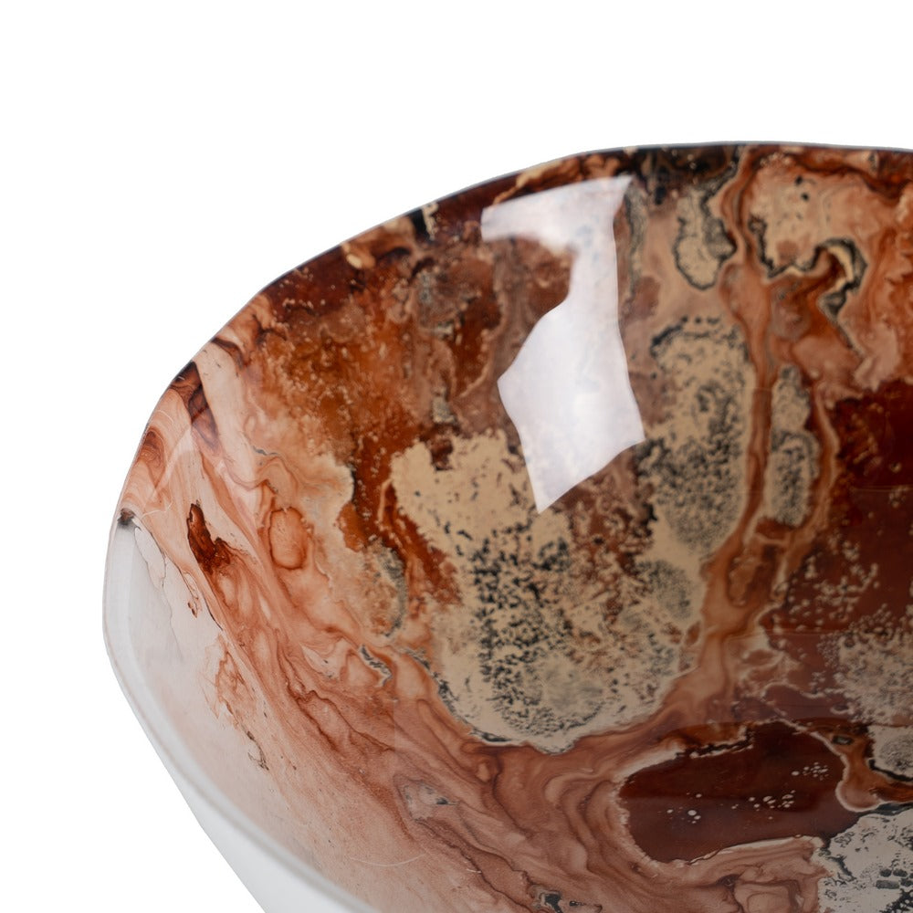 BOWL SALMÓN CRISTAL DECORACIÓN 13 X 13 X 4,50 CM
