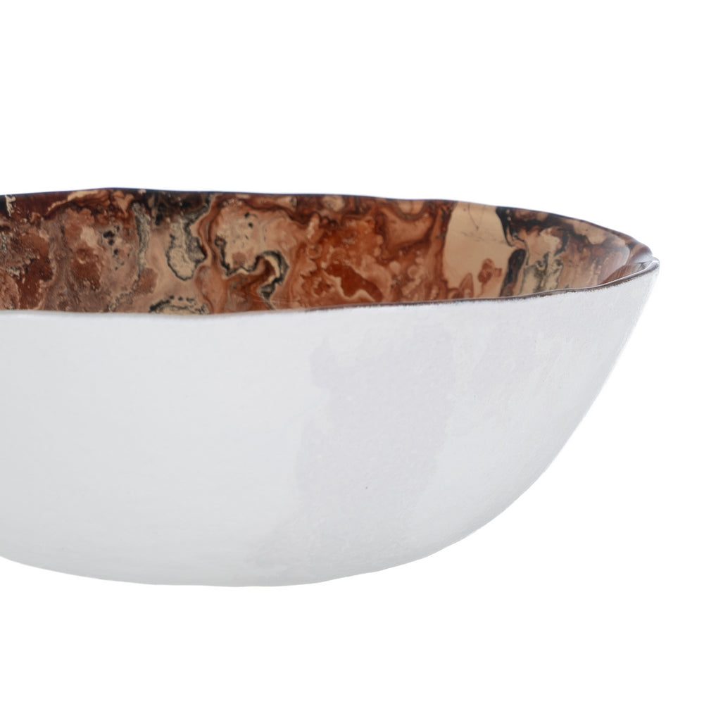 BOWL SALMÓN CRISTAL DECORACIÓN 13 X 13 X 4,50 CM
