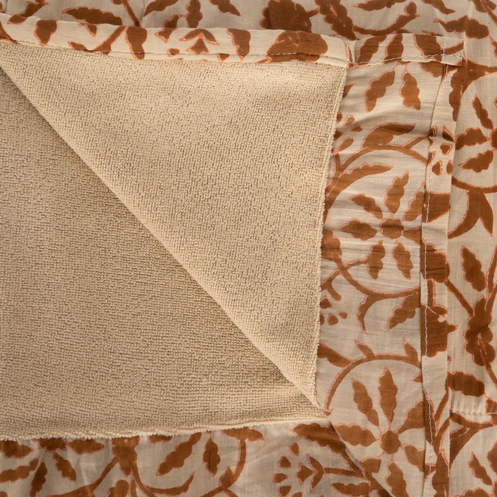BEIGE-BROWN FOUTA 100% COTTON 90 X 180 CM